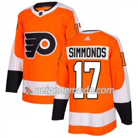 Herren Eishockey Philadelphia Flyers Trikot Wayne Simmonds 17 Adidas 2017-2018 Orange Authentic